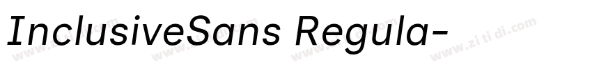 InclusiveSans Regula字体转换
